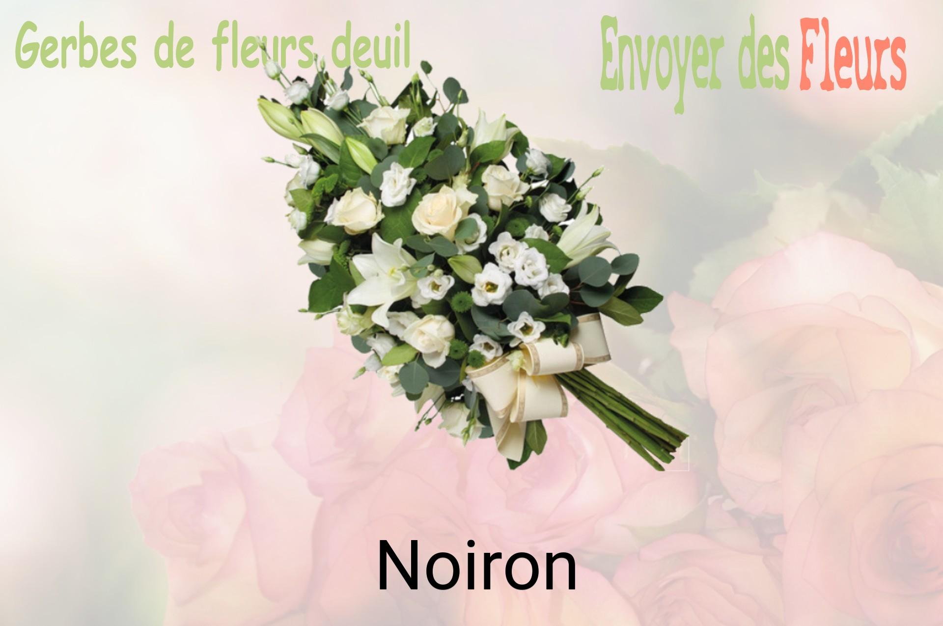 Gerbe de fleurs de deuil livrée à Noiron